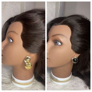 Fashion vintage clip on earring set of 2